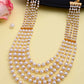 VOJ Gold-Polished Multi Layered Pearl Maharani Necklace | Swadesiicart