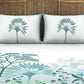 SPACES Kalakari Haath Teal Green Print Pure Cotton 210 TC King Bedsheet & 2 Pillow Covers - Swadesiicart