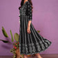 Sangria Women Chikankari Embroidered Round Neck Kurta | Swadesiicart