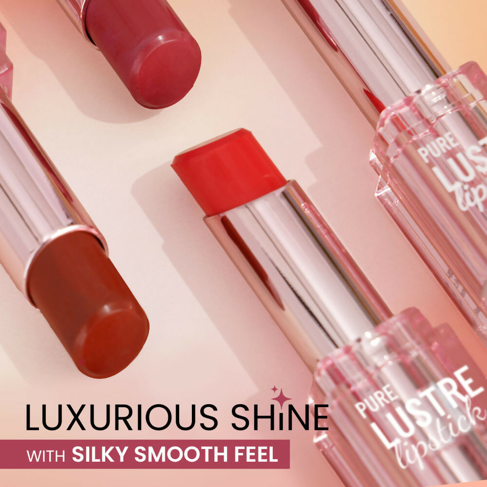 Swiss Beauty High Shine Finish Smooth Glide Pure Lustre Lipstick - 6 Just Peachy | Swadesiicart