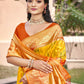 Shree Shyam Fashion Yellow Pochampally Silk Saree