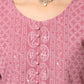 Kalini Ethnic Motifs Embroidered Chikankari Georgette Kurta | Swadesiicart