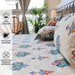URBAN SPACE Divine White Ethnic Motifs 144 TC Cotton Queen Bedsheet & 2 Pillow Covers - Swadesiicart