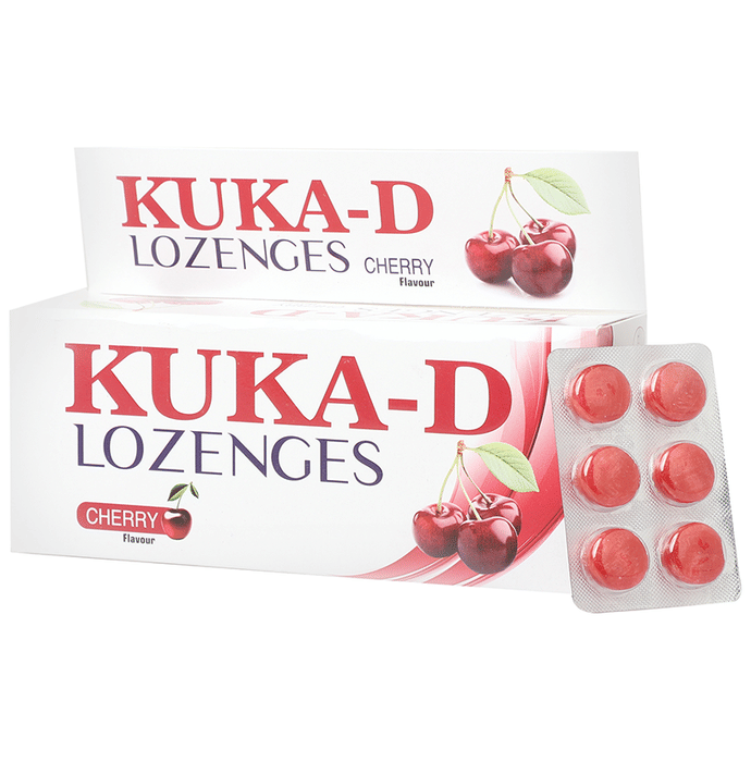 Multani Kuka-D Cough Lozenges Cherry | Swadesiicart