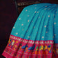 Rama Green Geometrical Design Semi Soft Silk Kota Saree By Gayathri Reddy Designer Studio | Swadesiicart