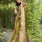 Vamsee Nikita Green Cotton Saree - Swadesiicart