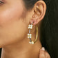 Nuyug 22K Gold-Plated Elegant Pearl Beaded Circular Hoop Earrings | Swadesiicart