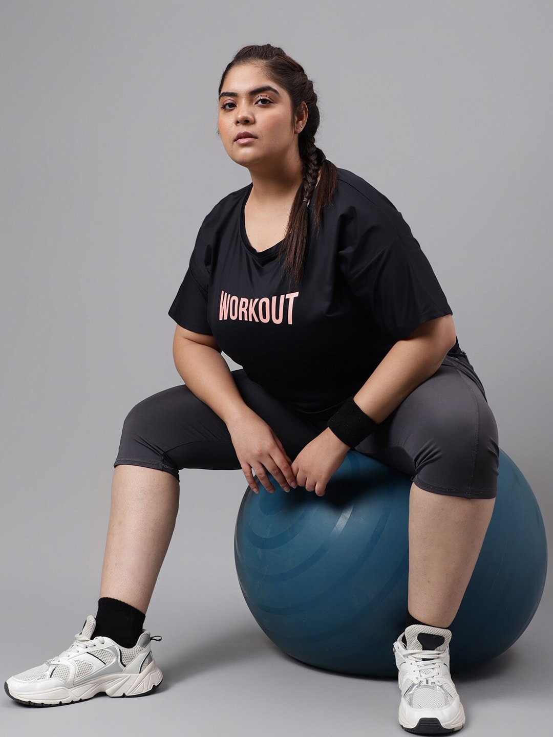 MKH Plus Size Typography Printed Dri-FIT T-shirt - Swadesiicart