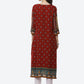 Biba Women Rust Floral Printed Kurta - Swadesiicart