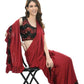 Mominos Fashion All Season Wear Olive Red And Black Ruffled