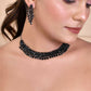 VOJ Women Black Color stainless steel Jewellery Set - Swadesiicart