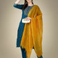 Jyoti Fashion Women's Morpich Cotton Magic Slub Embroidery & Sequence work Kurta with Trouser & Dupatta | Swadesiicart