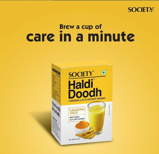 Society Tea Haldi Doodh Made with Lakadong Turmeric | Swadesiicart