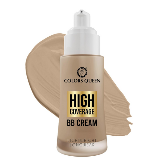 Colors Queen High Coverage BB Cream Foundation - Medium Beige | Swadesiicart