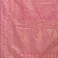 Astita Aura Silk Cream Magenta Banarasi Silk Saree | Swadesiicart
