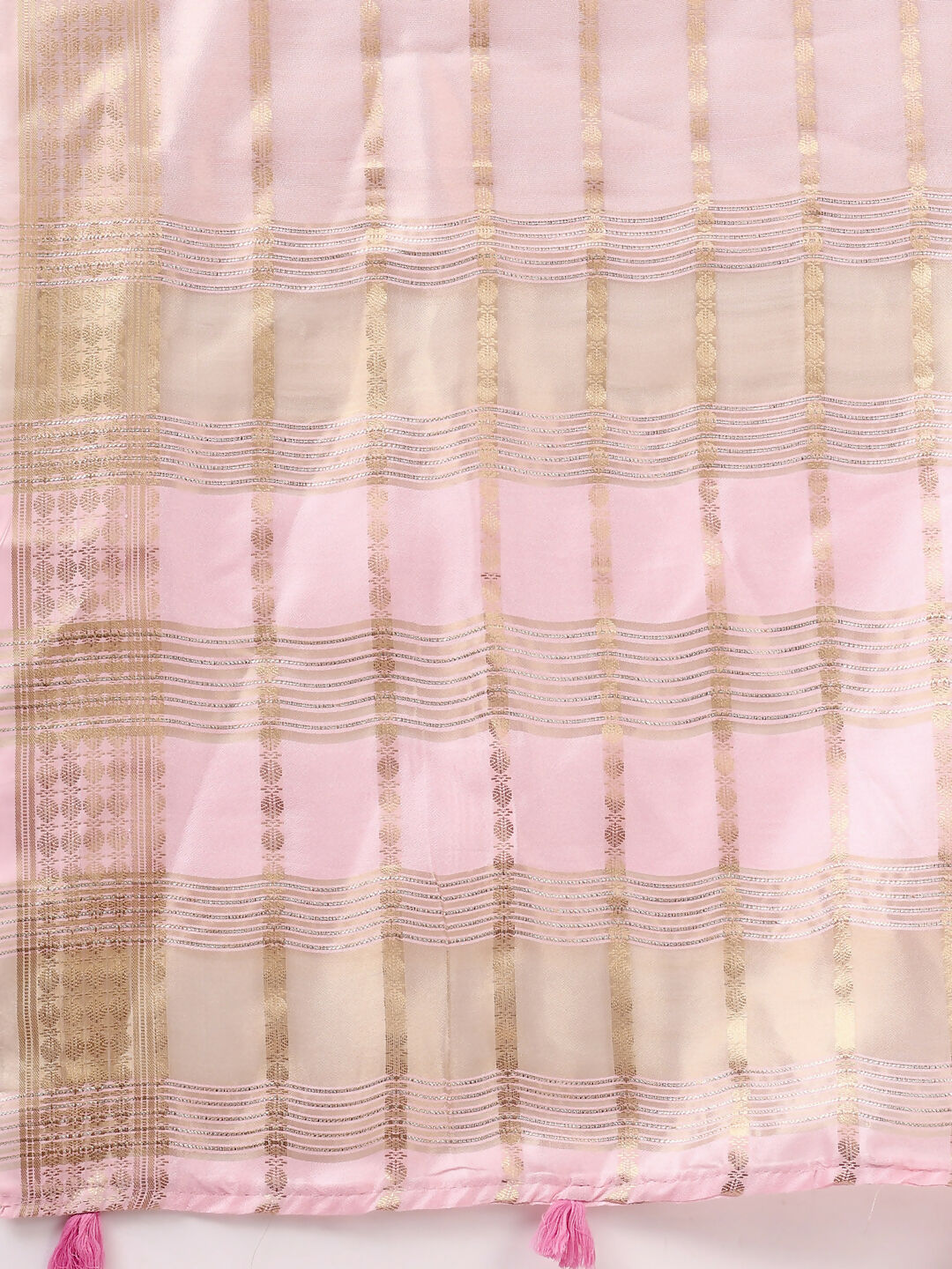 Shree Shyam Fashion Organza Peach Saree