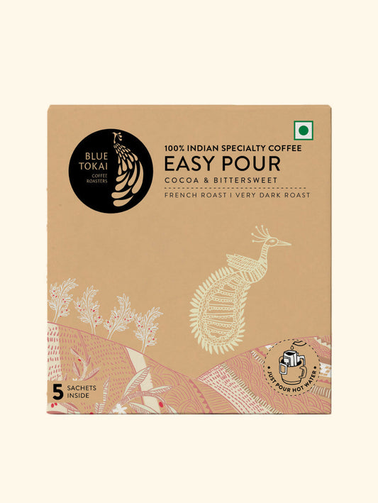 Blue Tokai French Roast Very Dark Roast Easy Pour Sachets - Blue Tokai