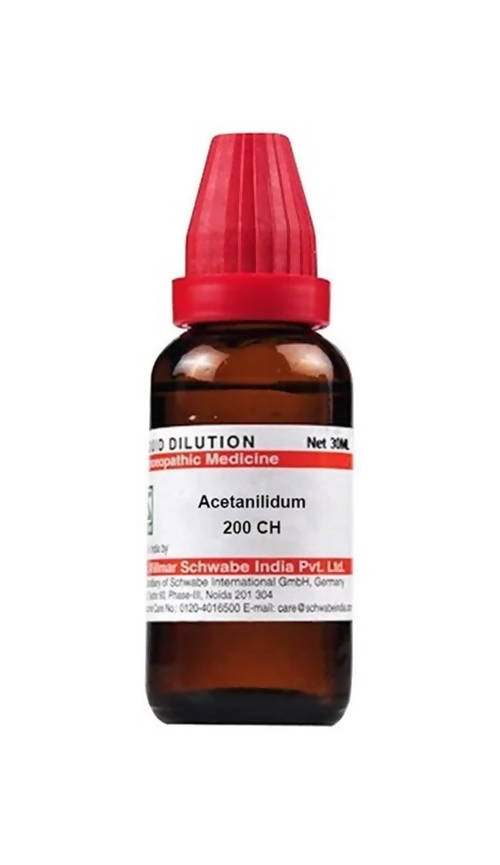 Dr. Willmar Schwabe India Acetanilidum Dilution | Swadesiicart