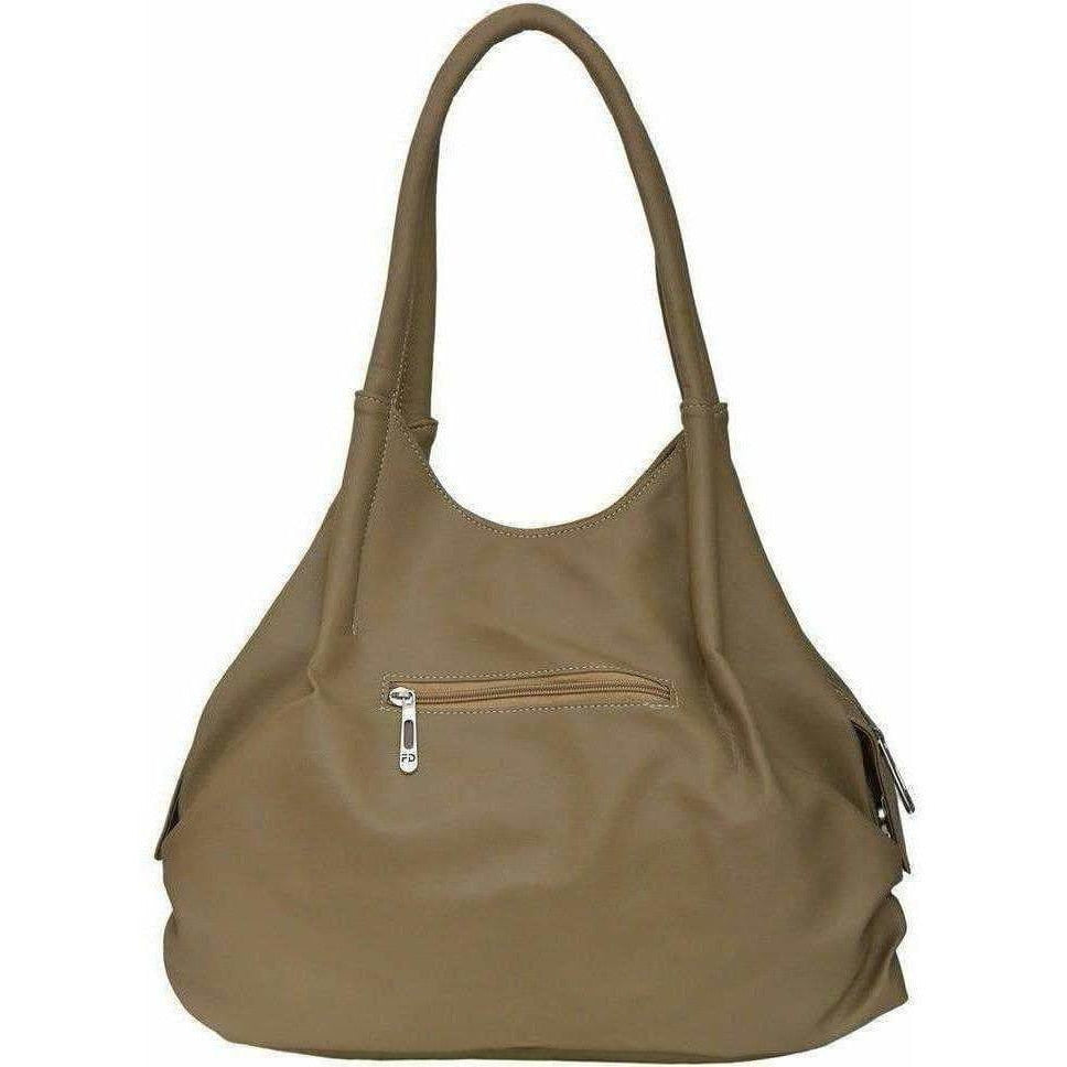 Hand-held Bag (Beige) - Multi Colours - Swadesiicart