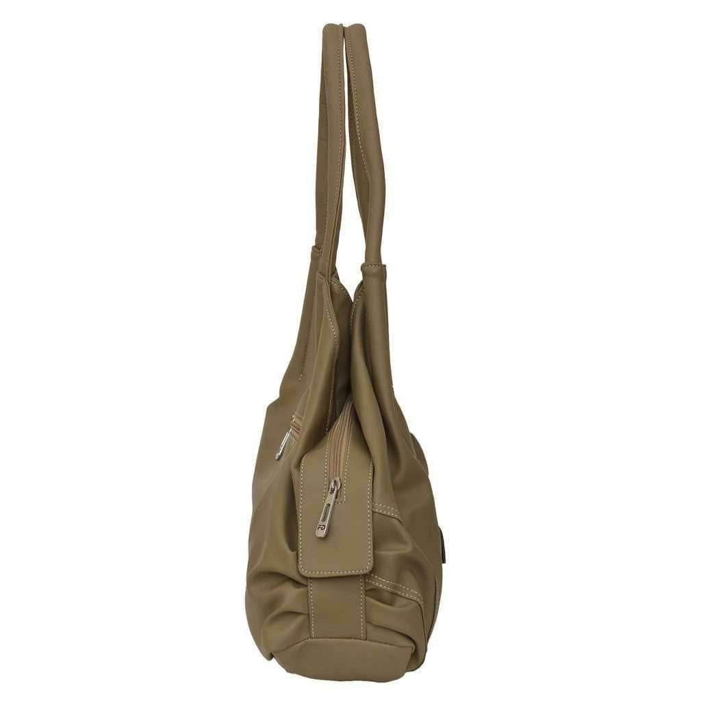 Hand-held Bag (Beige) - Multi Colours - Swadesiicart