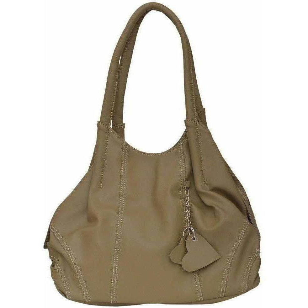 Hand-held Bag (Beige) - Multi Colours - Swadesiicart