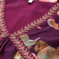 Ahalyaa Women Floral Printed Tunic with Sharara - Black Color | Swadesiicart