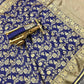 DEIANA'S Beautiful Designer Golden zari Soft Lichi Silk Saree - Blue - Swadesiicart