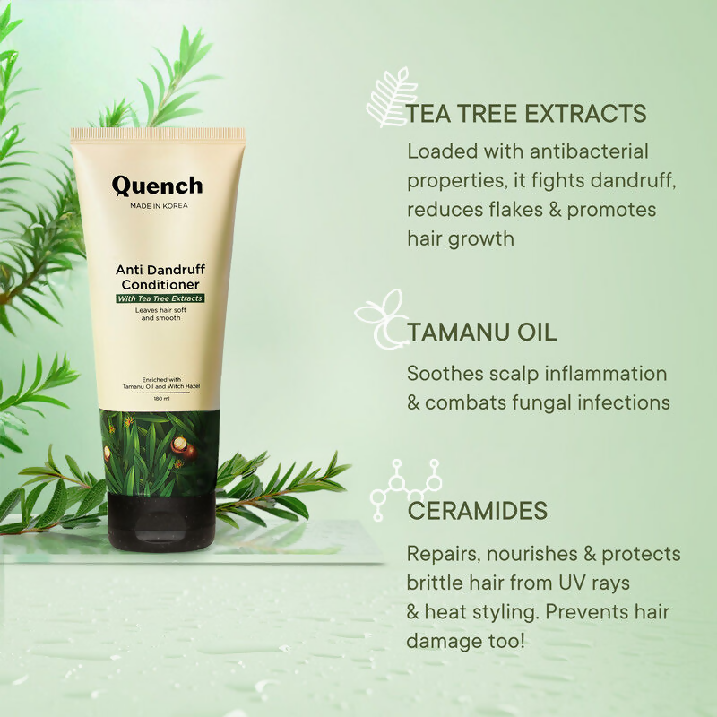 Quench Anti Dandruff Conditioner with Tea Tree Extracts | Swadesiicart
