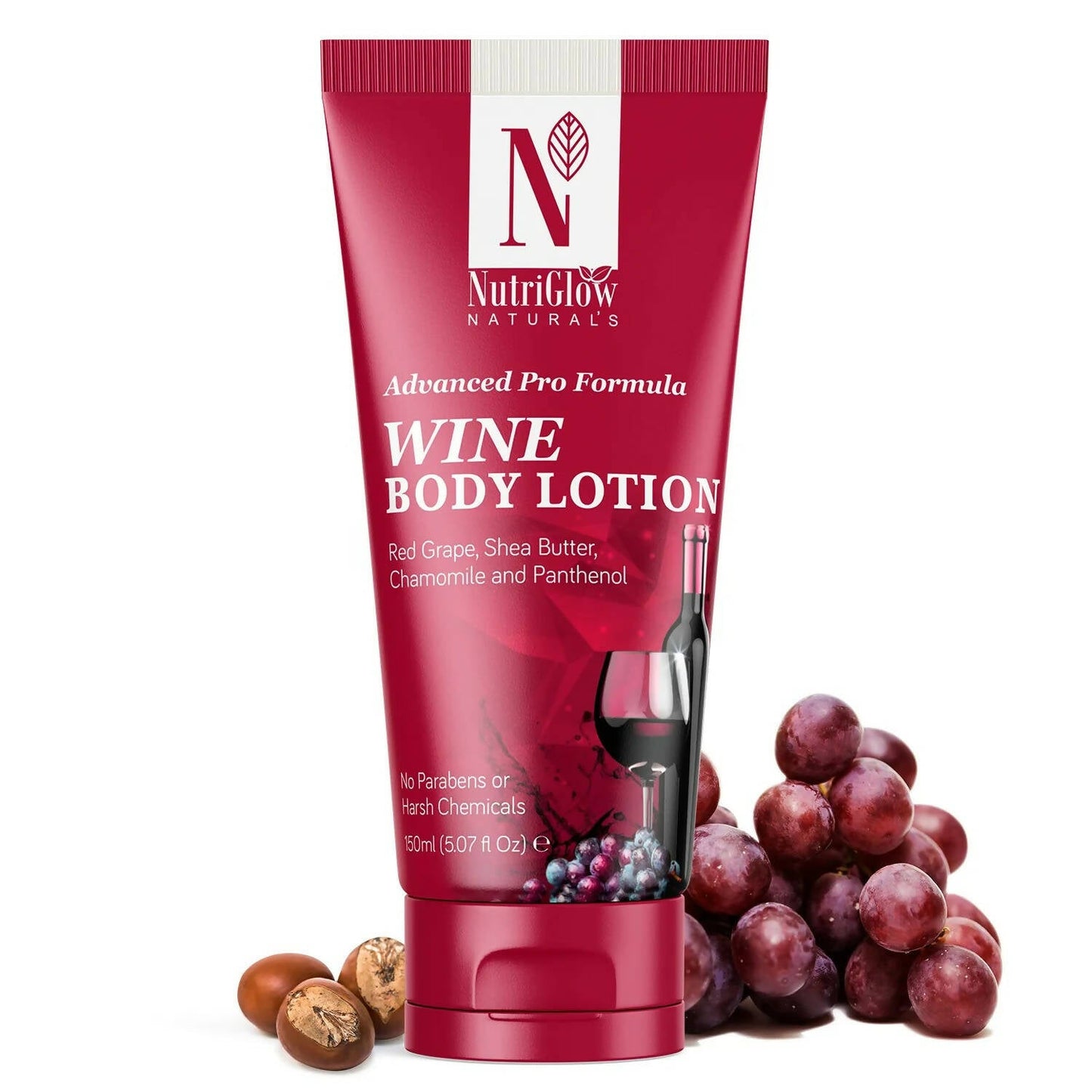 NutriGlow NATURAL'S Advanced Pro Formula Wine Body Lotion - Nutriglow Cosmetics
