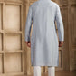 Raivat Ethnic Banarasi Art Silk Mirror Work Kurta Pajama In Sky Blue Colour | Swadesiicart