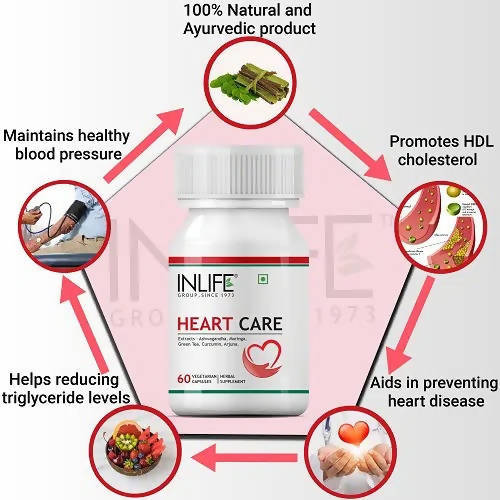 Inlife Heart Care Capsules - Swadesiicart