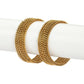 Afast Designer Fancy Party Bangle/ Kada Set, Gold, Metal, Pack Of 12 - Swadesiicart