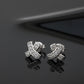 Gold-Polished Cz Circular Half Hoop Earring For Women - Wahe Jewels - Swadesiicart