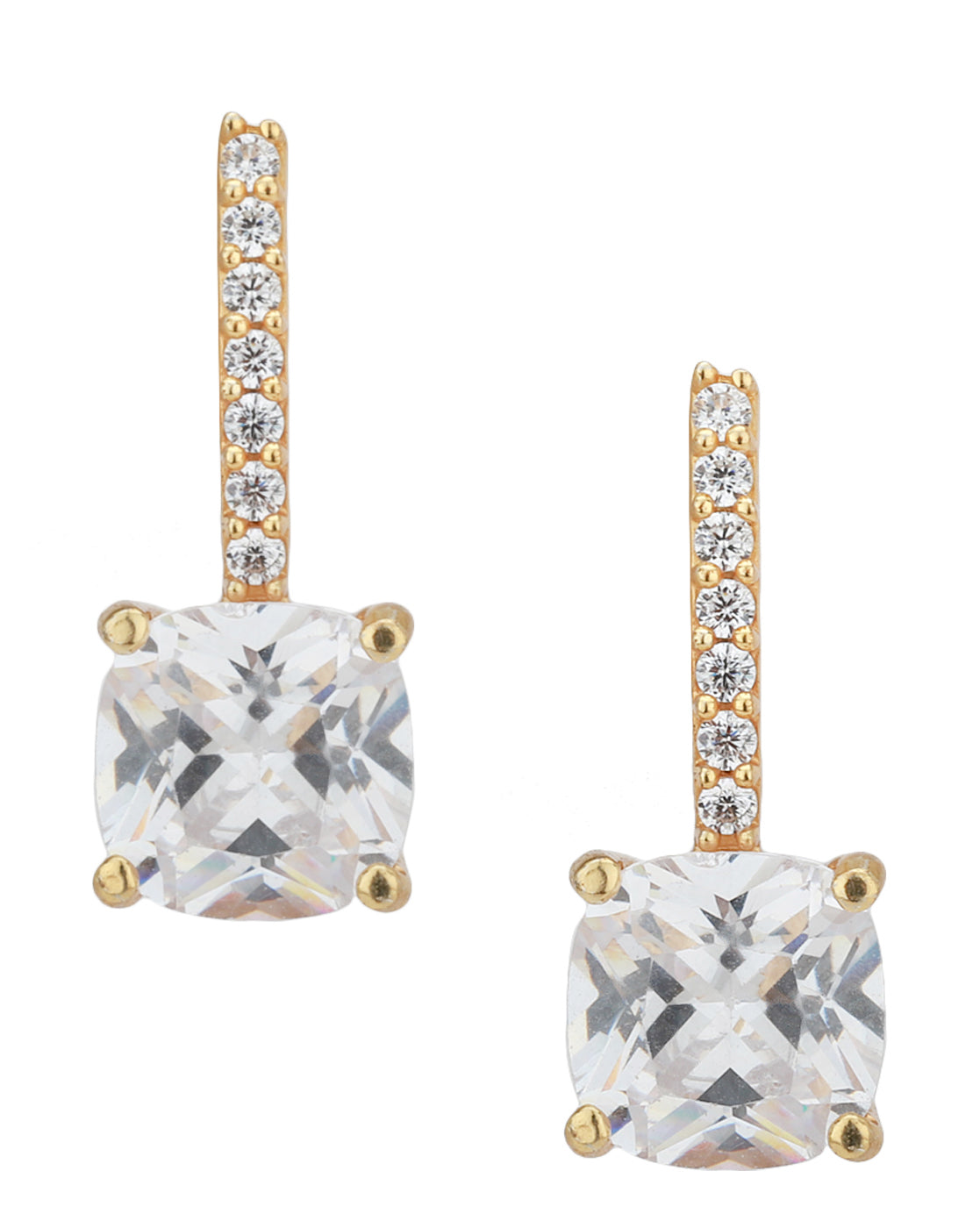 Gold-Polished Dangling Star Drop Earring - Wahe Jewels - Swadesiicart