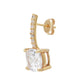 Gold-Polished Dangling Star Drop Earring - Wahe Jewels - Swadesiicart