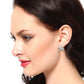 Gold-Polished Dangling Heart Half Hoop Earring - Wahe Jewels - Swadesiicart