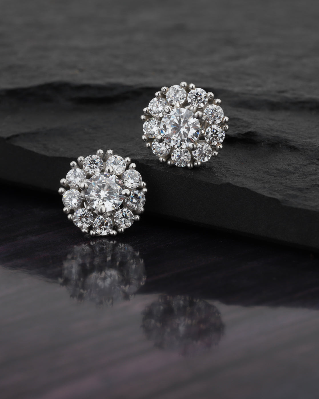 Black Toned Contemporary Stud Earring For Men - Wahe Jewels - Swadesiicart