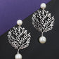 Gold & Silver Polished Fancy Drop Earring For Women - Wahe Jewels - Swadesiicart