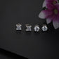 Gold-Polished Cz Square Drop Earring For Women - Wahe Jewels - Swadesiicart