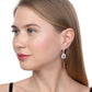 Gold-Polished Contemporary Drop Earring With Dangling Cz Stone - Wahe Jewels - Swadesiicart