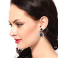 Gold-Polished Cz Triangular Stud Earring For Women - Wahe Jewels - Swadesiicart