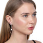 Gold-Polished With Cz Dangling Chain Hoop Earring - Wahe Jewels - Swadesiicart