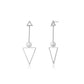 Gold-Polished With Cz Dangling Chain Hoop Earring - Wahe Jewels - Swadesiicart