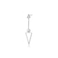 Gold-Polished With Cz Dangling Chain Hoop Earring - Wahe Jewels - Swadesiicart