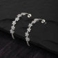 Rhodium Plated Multi-Coloured Cz Ear Cuff Earring For Women - Wahe Jewels - Swadesiicart