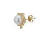 Gold-Polished & Quartz Stone Key Drop Earring For Women - Wahe Jewels - Swadesiicart
