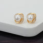 Gold-Polished Oval Ear Hook Earring For Women - Wahe Jewels - Swadesiicart