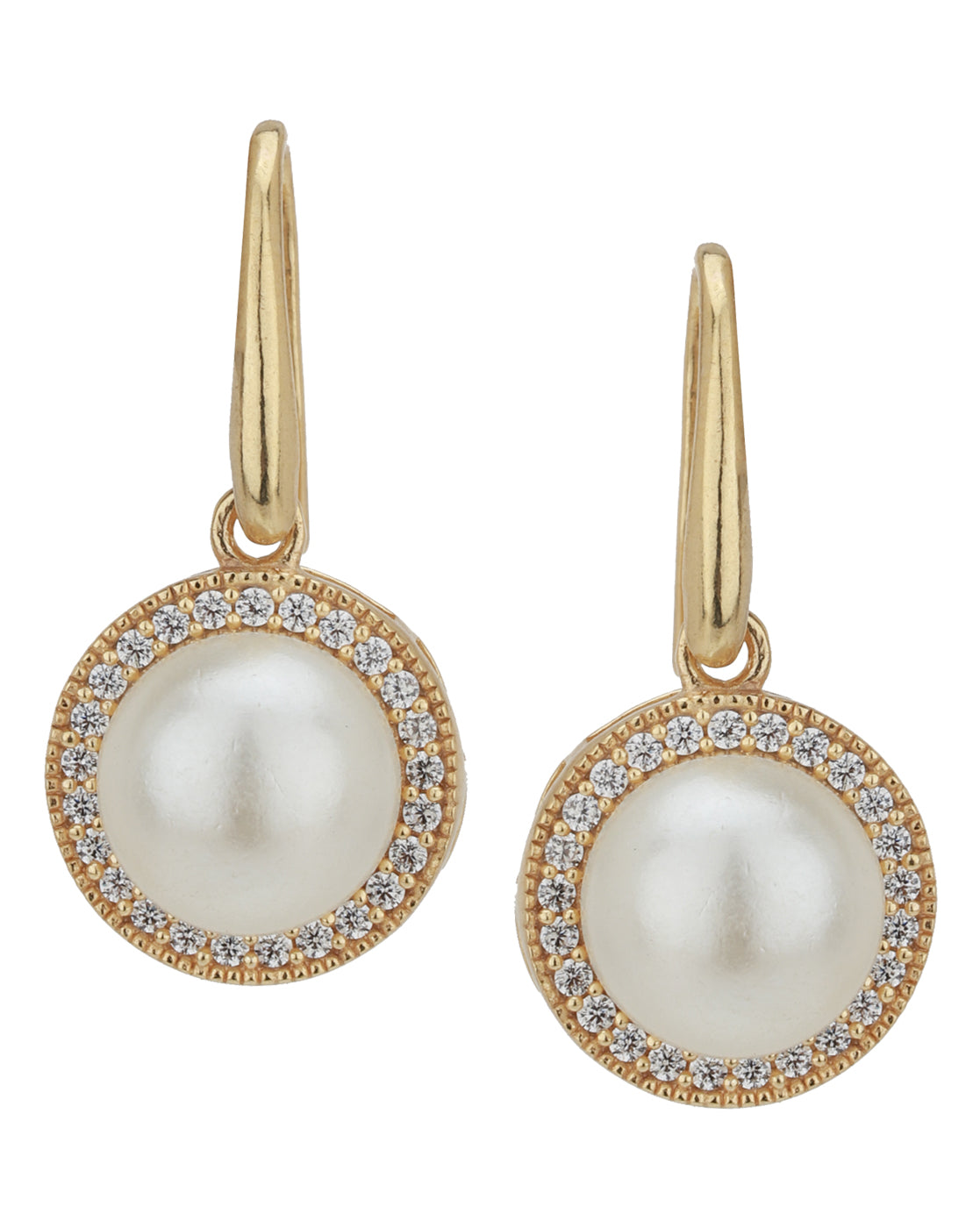 Gold-Polished Half Hoop Earring - Wahe Jewels - Swadesiicart