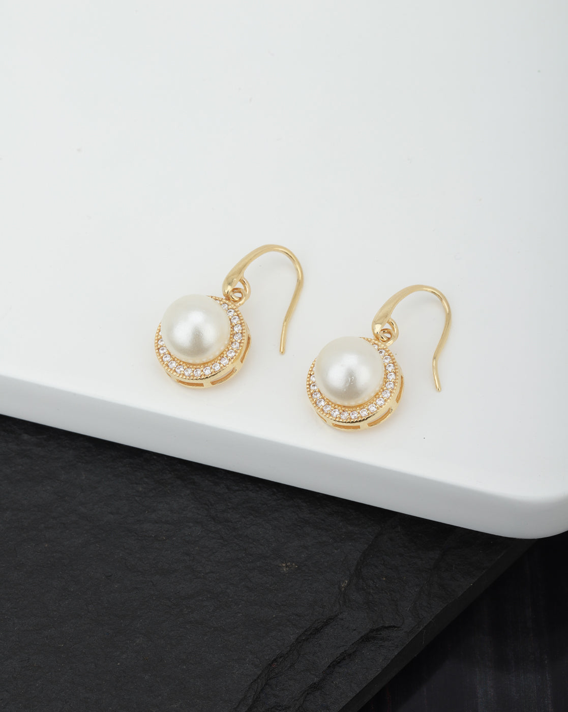 Gold-Polished Half Hoop Earring - Wahe Jewels - Swadesiicart