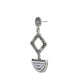 925 Sterling Silver Rhodium Plated Contemporary Stud Earring - Wahe Jewels - Swadesiicart